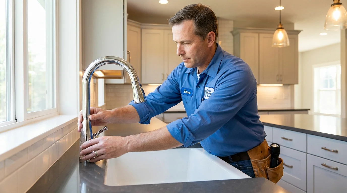 Kitchen faucet installation by Johns Plumbing LLC in Prescott